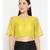 Desi Weavess Lime Green Solid Blouse