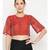 Desi Weavess Rust Solid Blouse