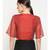 Desi Weavess Rust Solid Blouse