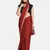 Maroon printed chiffon saree with blouse