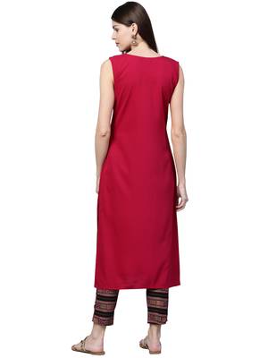 Black printed crepe combo-kurtis 5