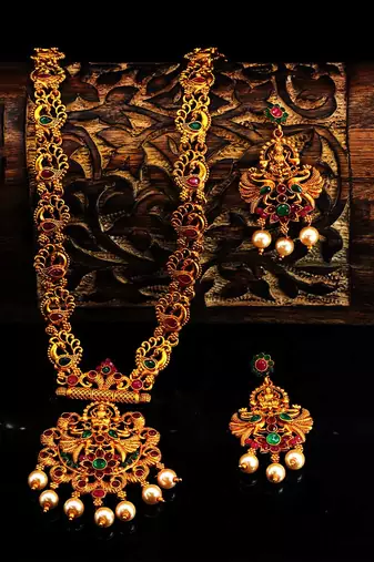 gold plated Alloy necklace-sets