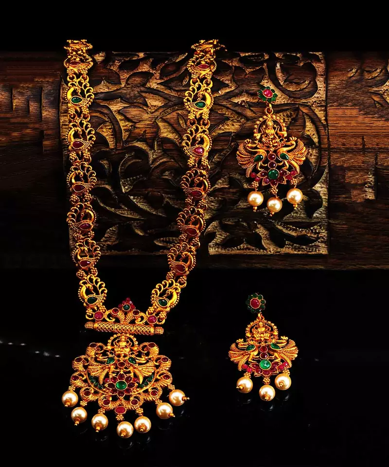 gold plated Alloy necklace-sets