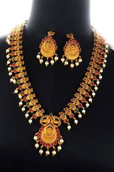gold plated Alloy necklace-sets