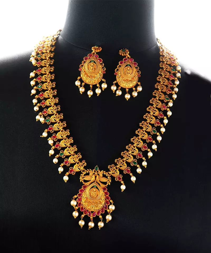 gold plated Alloy necklace-sets