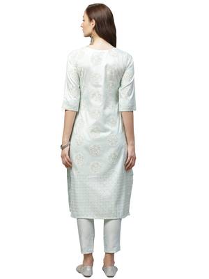 Pink printed art silk combo-kurtis 5
