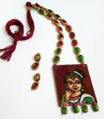 Maroon agate necklaces