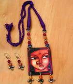 Purple agate necklaces