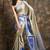Dark silver woven silk saree with blouse