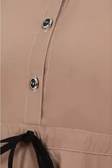 Dual colored Designer abaya- Beige-Black