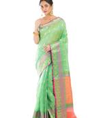 Bunkaari India Women Silk Blend Banarasi Zari saree