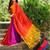 Multicolor crepe-sarees