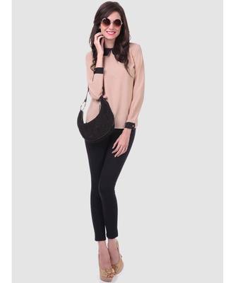 Nude PeterPan Collar Top 1