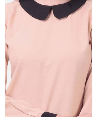 Nude PeterPan Collar Top 5