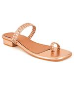 Braided rosegold strap