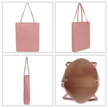 NFI essentials Shopping Large Tote Bags for Ladies | Travel Bag for Women | Big Hand Bag for Women Totes (Pack of 3) 4