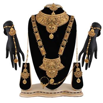 Brown cubic zirconia necklace-sets 1