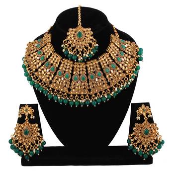 Green cubic zirconia necklace-sets 1