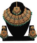 Green cubic zirconia necklace-sets