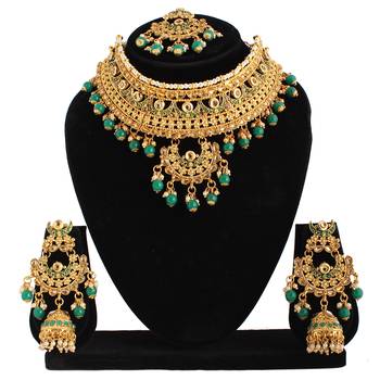 Green cubic zirconia necklace-sets 1