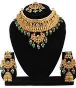 Green cubic zirconia necklace-sets