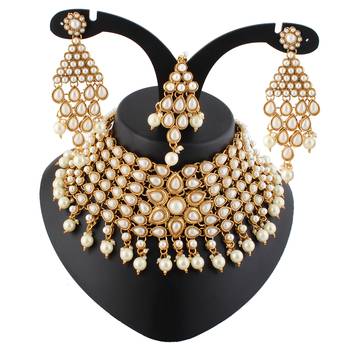 White cubic zirconia necklace-sets 1
