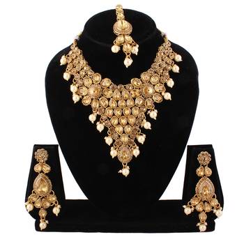 Brown cubic zirconia necklace-sets 1