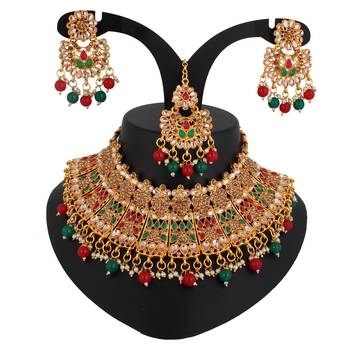 Multicolor cubic zirconia necklace-sets 1