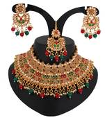 Multicolor cubic zirconia necklace-sets