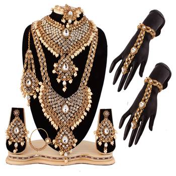 White cubic zirconia necklace-sets 1