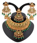 Green cubic zirconia necklace-sets