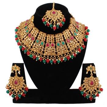 Multicolor cubic zirconia necklace-sets 1