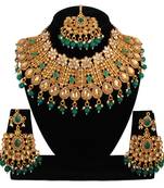 Green cubic zirconia necklace-sets