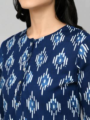 Blue Floral Print Top 5