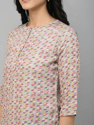 Grey Printed Rayon Top 5