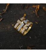 three tone stylish designer diamond ring