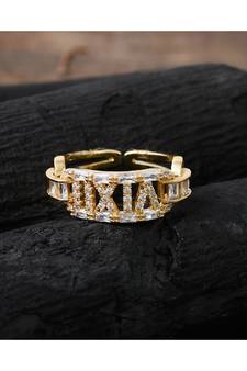 golden elegant delicate beautiful diamond ring