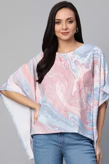 Rayon Marble Printed Topmulti
