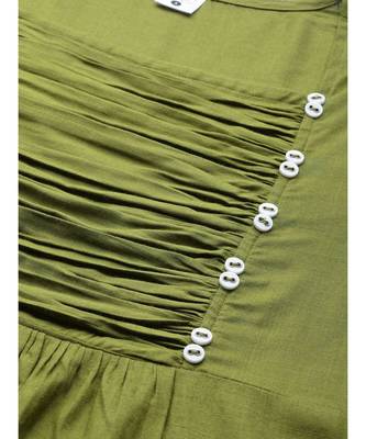 Rayon Solid Regular Top Green 3