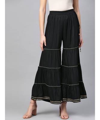 Rayon Black Sharara 1