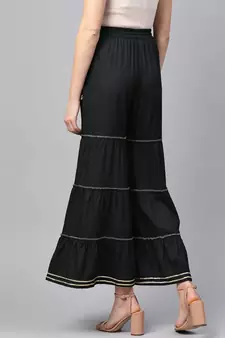 Rayon Black Sharara