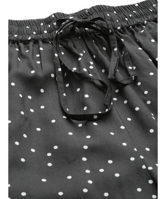 Polka Dot Printed Night Suitgrey 3