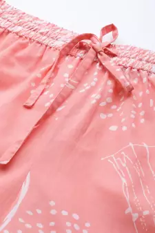 Geomatrical Printed Night Suitpink