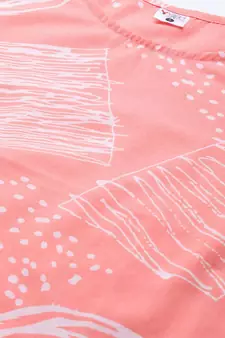 Geomatrical Printed Night Suitpink