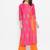 Women Block Printed Overlap Layered Kurta Pallazo Set