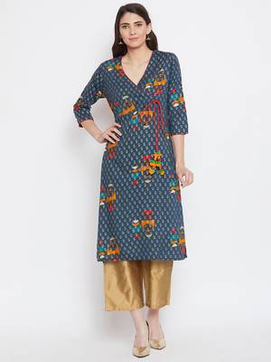 Women Printed Kurta Pant Set 1
