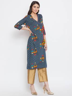 Women Printed Kurta Pant Set 2