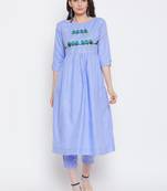 Women Embroidered Kurta Pant Set