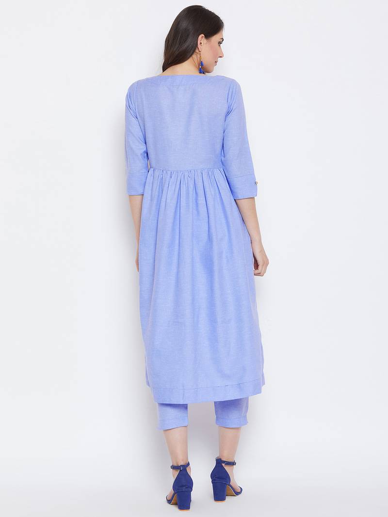 Women Embroidered Kurta Pant Set