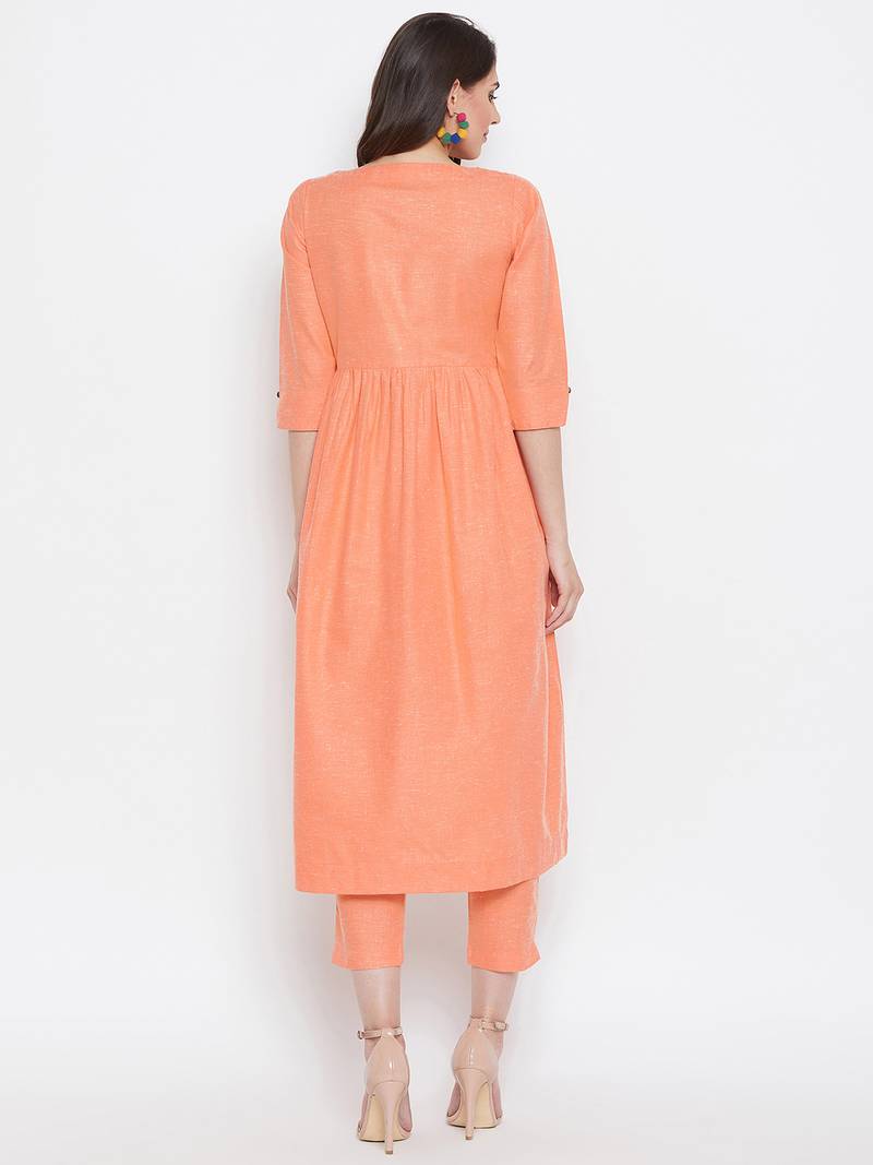 Women Embroidered Kurta Pant Set